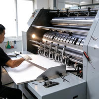 Machine à plastifier le carton semi-automatique BK-1000/1100, machine à plastifier le papier à colle humide, plastification feuille à feuille, haute vitesse 15-50 pièces/min