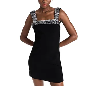 Sexy Backless Halter Dress Bodycon Micro Mini Dress Party Dress Clubwear  Black 