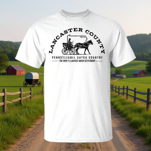 Camiseta del condado de Lancaster, Pensilvania, con diseño de país holandés, asentamiento amish, fundado en 1760 - Product Image 3