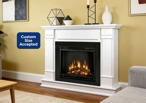 <span class=keywords><strong>Chimenea</strong></span> Moderna Blanca de MDF, <span class=keywords><strong>Revestimiento</strong></span> de <span class=keywords><strong>Chimenea</strong></span> Independiente Pintado de Primera Calidad para Inserto de <span class=keywords><strong>Chimenea</strong></span> Eléctrica - Product Image 2