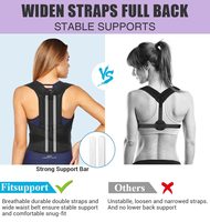 Correcteur de posture pour orthèse dorsale pour femmes et hommes Soutien lombaire pour le dos Soutien de la posture des épaules pour améliorer la posture et le dos