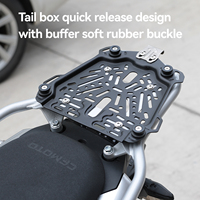 Boîte à bagages arrière universelle imperméable pour moto, coffre rigide pour moto, boîte de rangement pour casque, coffre à bagages pour toutes les motos