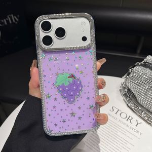 เคสโทรศัพท์กันกระแทกน่ารักลายผลไม้ดาวเพชรสำหรับสาวๆ รุ่นขายส่ง ป้องกันรอยขีดข่วน สำหรับ iPhone 17 16 15 14pro max xs xr mini plus - Product Image 6