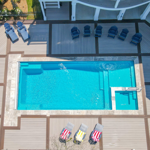 Piscina Prefabricada Inteligente Multifuncional de Fibra de Vidrio, Piscina Enterrada de FRP Acrílico para Jardín, Lista para Usar - Product Image 1