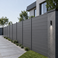 Système de clôture modulaire extérieur à montage rapide et facile pour projets commerciaux et résidentiels, clôture à lamelles en aluminium