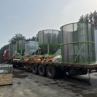 Verticale riso Secadora mais acciaio inossidabile 1 tonnellata 5t/Batch asciugatrice macchina per mais umido Silo grano