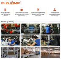 Trampolín Multifuncional 4 en 1 de 55 Pulgadas para Niños con Red de Protección, Saco de Boxeo y Anillos