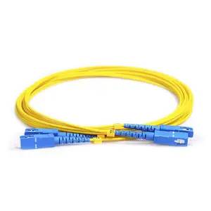 Cable de conexión de fibra óptica de longitud personalizada GYTA333 1 + 5/2.0 G652D 48 CORE/1 CORE Mini Sc Apc conector impermeable negro