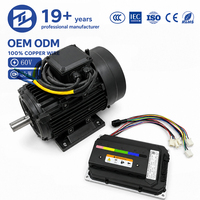Motor Eléctrico de CC sin Escobillas BIOTE 60V 72V 24V 48V 3kW 1500RPM Eficiencia IE3 IP55 con Enfriamiento por Aire Forzado para Astilleros y Uso Marino