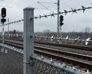 Bobina de alambre de púas de acero de alta calidad galvanizada trenzada doble con valla de <span class=keywords><strong>barrera</strong></span> de tipo de seguridad cruzada - Product Image 4