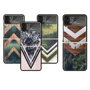 1000+ designs Custom Forest Geometry Wood Nature Case for Samsung Samsung Galaxy Z Flip 3 4 5 UV Printing Sublimation Phone Case