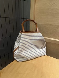 Bolso Tote Coreano a Rayas 2026, de Gran Capacidad, Casual, Versátil, de Lona - Product Image 3