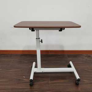 Mkr y tế loại gỗ có thể điều chỉnh chiều cao bàn ăn với bánh xe gấp bệnh viện <span class=keywords><strong>overbed</strong></span> bảng - Product Image 5