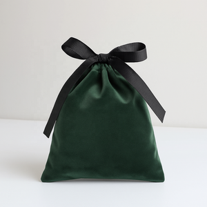 Piccoli sacchetti di velluto con coulisse in cotone colorato gioielli portaoggetti anelli bracciali orecchini che timbrano occhiali cioccolato artigianato - Product Image 3