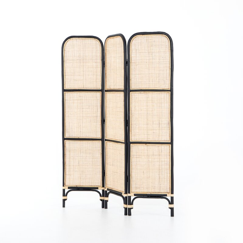Перегородка из ротанга, раскладной разделитель для офисной комнаты, отдельно стоящий разделитель для дома