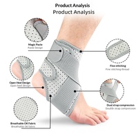 Attelle de cheville respirante à compression pour sports de plein air – Soutien à double pression pour cyclisme, basketball, badminton