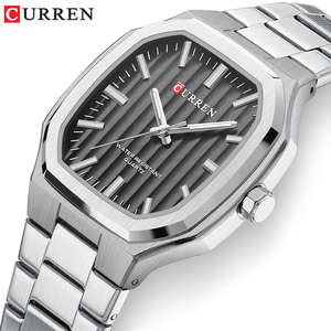 CURREN-Montre de sport <span class=keywords><strong>pour</strong></span> hommes, <span class=keywords><strong>top</strong></span> marque, étanche, cool, en acier inoxydable, à quartz, cadeau d'affaires, 8458 - Product Image 2