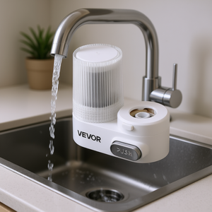 Filtro de Agua para Grifo Vevor, Purificador de Fregadero de Cocina, Diseño Cilíndrico Moderno de Plástico, Tipo Push - Product Image 2