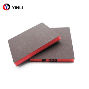 Bloc de ponçage <span class=keywords><strong>à</strong></span> grains grossiers, moyens et fins pour le travail du bois, les cloisons sèches, le métal, <span class=keywords><strong>éponge</strong></span> lavable et réutilisable pour l'élimination de la rouille et le polissage - Product Image 4
