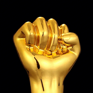 Trophée en cristal noir en gros, récompense en cristal plaqué or, trophée en résine pour grands souvenirs - Product Image 3