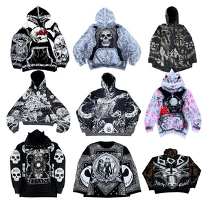 Felpa <span class=keywords><strong>con</strong></span> Cappuccio da Uomo 2026 Personalizzata <span class=keywords><strong>con</strong></span> Ricamo, Vestibilità Ampia, Lavaggio Acido, Pesante, Tinta Unita, Effetto Distressed, Stampa Vintage - Product Image 2