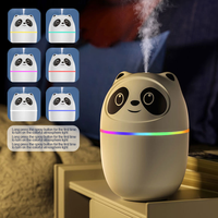 Humidificateur d'air ultrasonique innovant et mignon en forme de panda, mini humidificateur portable USB, aromathérapie domestique, diffuseur USB YS