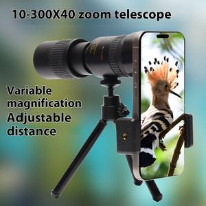 High Power HD 10-300x40 Variable Magnification Zoom Monocular New Universal Portable Mobile Phone Outdoor <strong>Telescope</strong> <strong>Lens</strong> - Product Image 4