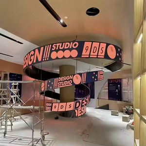 Écran <span class=keywords><strong>LED</strong></span> créatif de forme dynamique RGX pour intérieur, haute résolution 691200 points/m², P1.25, pour centre commercial, affichage publicitaire dynamique - Product Image 1