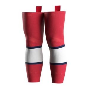 Vente Flash : Genouillères Légères Personnalisables pour Hommes, Chaussettes de Hockey Sublimées Roses Personnalisées avec Logo pour le Sport et le Lacrosse - Product Image 1