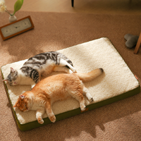 Coussin-lit pour chien de grande taille, classique, luxueux, durable, en mousse, amovible, lavable, à motif uni, en carton, vente en gros