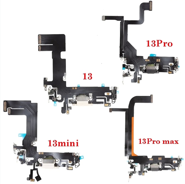 Replacement Charging Dock Connector Flex for Iphone 15 14 13 12 11 Pro Max Charging Port Flex Cable With Audio X Xr Xs Max