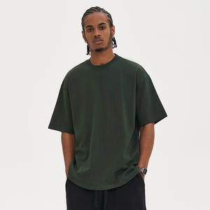 Dernières nouveautés 100% coton Boxy Fit T-shirt blanc Streetwear Oversize Men Tshirt logo Custom Boxy Fit t Shirt - Product Image 2