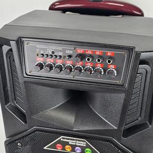 Altavoz Portátil Multifuncional con Ruedas <span class=keywords><strong>JBA</strong></span> T-6A de 15 Pulgadas de Alta Calidad para Karaoke con 2 Micrófonos Inalámbricos - Product Image 3