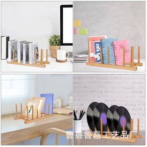 Wooden Drain Rack For Kitchen Countertop <b>Dish</b> Storage Square Desktop Plate Display Rack With <b>Stand</b> - Product Image 3