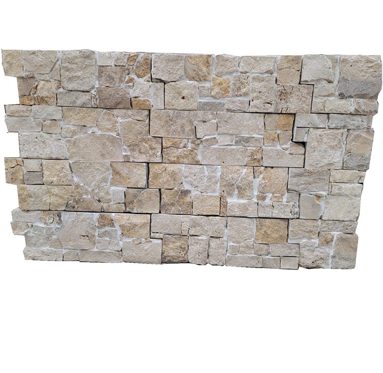 Бетонные настенные Облицовочные Панели Из Травертина бежевого цвета с цементной основой для наружных стен