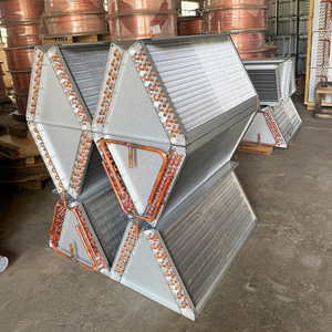 Condensador em Forma de V com Tubo de Cobre e Aletas de Alumínio, Trocador de Calor para HVAC, Chiller, Bomba de Calor e Refrigeração - Product Image 6