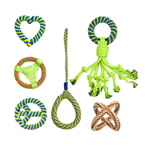 Unique Knot Rope Toy Multifunctional Dog <b>Cat</b> Rope Chew Toy Interactive Game Teeth Cleaning Modern Pet Toy Indoor/Outdoor Use - Product Image 2