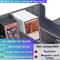 Boîte de rangement pour cartes TCG compatible avec Magic the Gathering et Yugioh, 3 rangées, pour plus de 1800 cartes