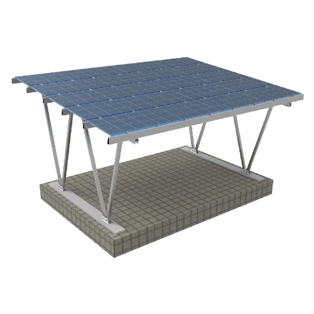 9kw Full Installation Solar Rack Aluminium Car Parking Structure System Free Solution Design Carport for Home
