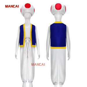 <span class=keywords><strong>Costume</strong></span> de cosplay Super <span class=keywords><strong>Bros</strong></span> Toad pour enfants et adultes, déguisement d'Halloween, de carnaval, d'anime, inspiré des films et séries télévisées, costumes de champignons - Product Image 1