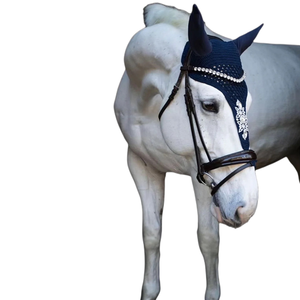 Paardensport Producten Diamant Paard Oor Motorkap Fly Sluier Apparatuur Voor Paardrijden - Product Image 3