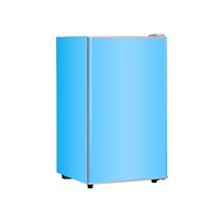 BC-90 90 litres cosmétique maison hôtel vertical petit réfrigérateur mini réfrigérateur design rétro avec réfrigérateur congélateur pour la maison et l'hôtel