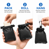 Sac à savon léger et imperméable, porte-savon de voyage à séchage rapide, en maille de nylon, trousse de toilette portable pour le camping et la randonnée, modèle C-24