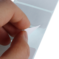 Étiquette adhésive thermique directe, papier autocollant, étiquette de prix, étiquette code-barres, étiquette d'expédition thermique personnalisée blanche et imperméable