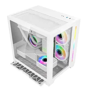 Super September fast delivery Factory Price Low MOQ ATX/Micro-ATX PC Case PC Gaming RGB Fan Computer Case & PC Towers