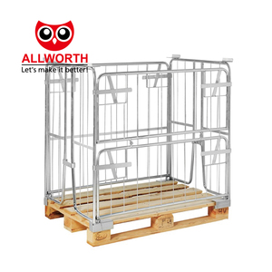 Nhà máy tiện lợi hậu cần mạnh mẽ cho <span class=keywords><strong>Euro</strong></span> Pallet kẽm mạ dây lưới <span class=keywords><strong>container</strong></span> - Product Image 3