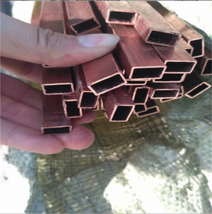 <span class=keywords><strong>Tube</strong></span> plat rectangulaire en cuivre violet T2 de haute qualité 99,97 %, 15x15mm, dimensions personnalisables, soudage par cintrage EAST - Product Image 2