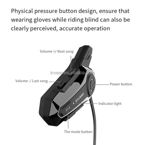 Inveer 1000m Bluetooth casco Duplex intercomunicador auriculares para accesorios de casco y IP67 casco auriculares X1PLUS accesorios de motocicleta - Product Image 2