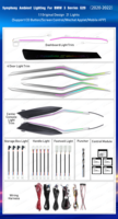Iluminación Ambiental Interior LED de 64 Colores para BMW Serie 3 G20 G21 2020-2024, Accesorios de Tira de Ambiente, Actualización
