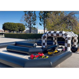 Gmy inflatables khổng lồ Speedway đua xe Inflatable khóa học trở ngại Inflatable đi Kart đua theo dõi với Blower - Product Image 2